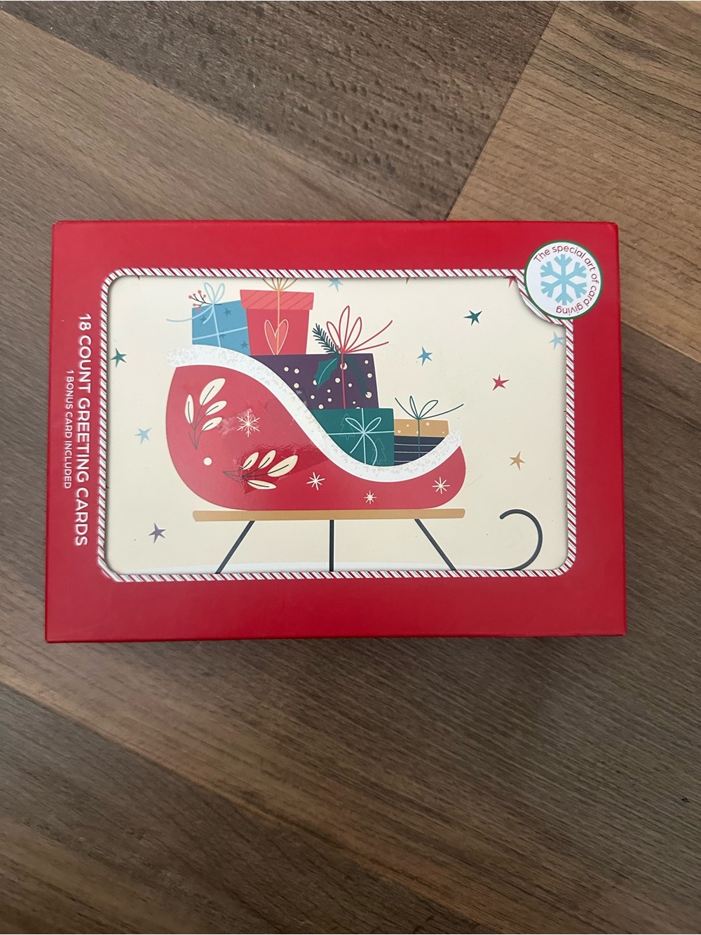 Signature Red Holiday Sleigh Greeting Cards